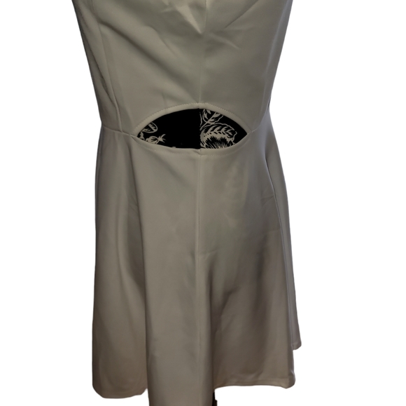NWT BELONGSCI Womens Sleeveless Cutout A Line Cocktail Party Mini Dress sz med - Picture 6 of 9